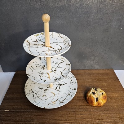Elegant 3-Layer Western Style Cake Stand – 3-Tier Dessert Display Tray