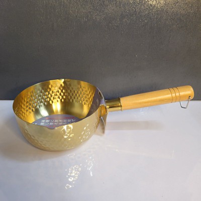 SS Milk Pot/Pan – 20cm (Gold Edition)