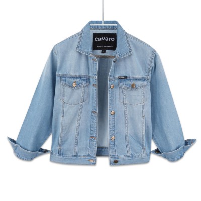 Women’s Regular Fit Denim Jacket – Light Wash | Cavaro