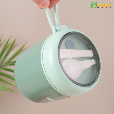 Premium 510ml Insulated Soup Cup with Spoon – Leakproof Portable Food Flask