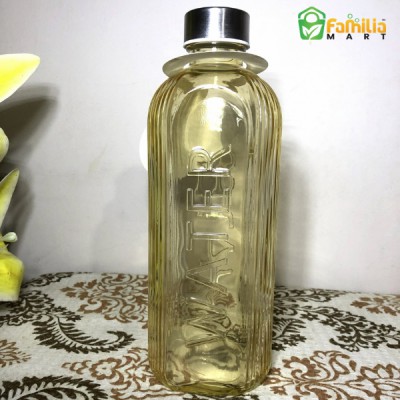 Premium Golden Crystal Glass Water Bottle 1000ML